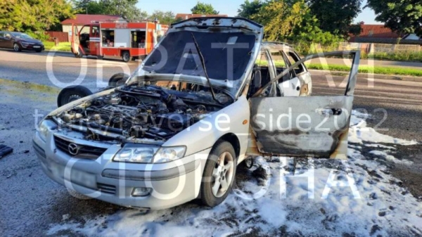 Mazda «зажглась» не сама: в Волковыске заведующий и продавец магазина сожгли чужую машину