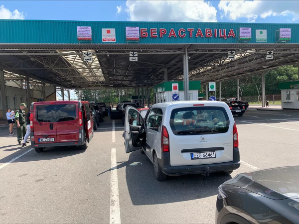 граница Берестовица очереди в Польшу легковых авто 